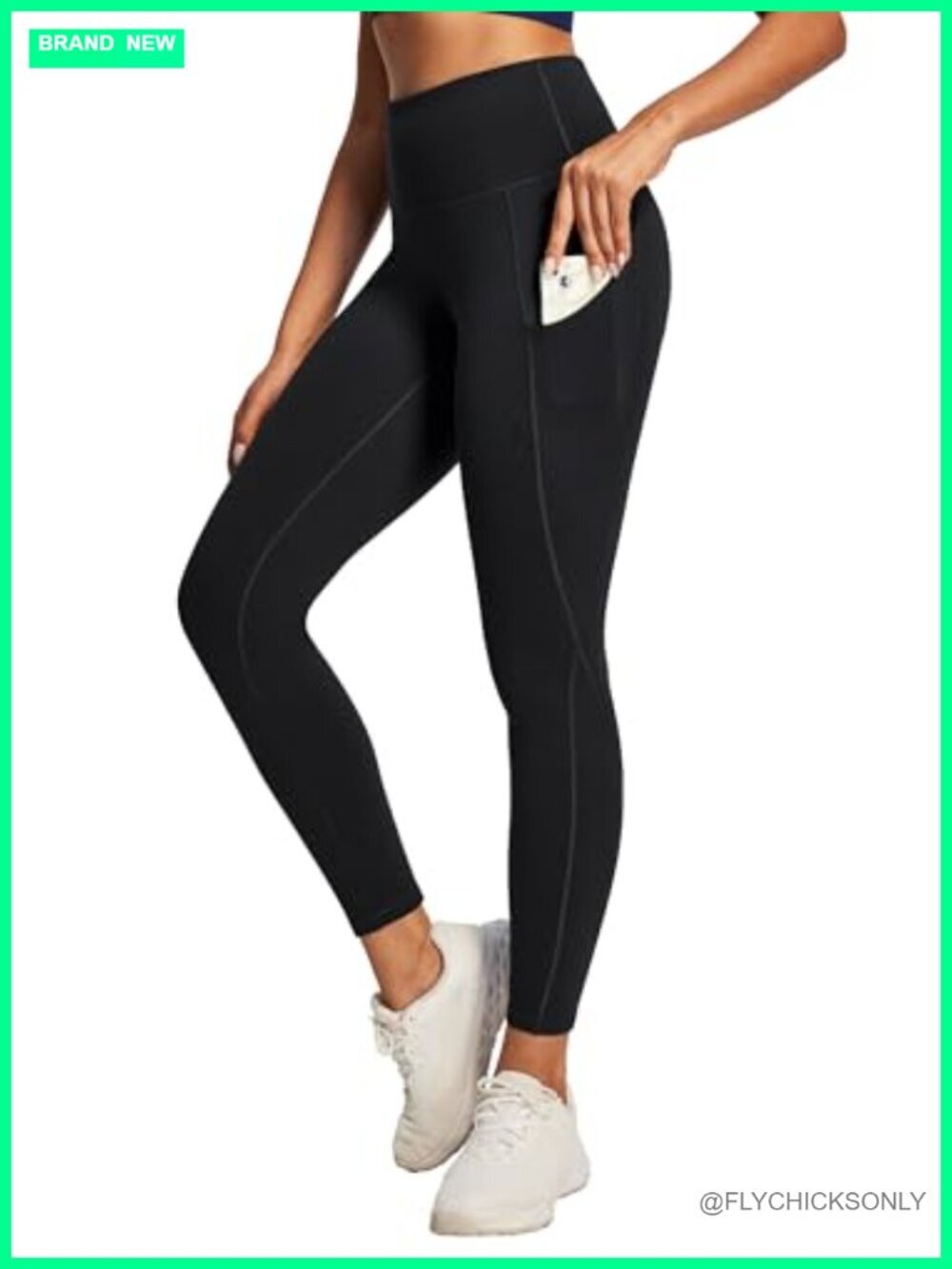 High Waisted Compression Leggings with Pockets Tummy Control Yoga Pants